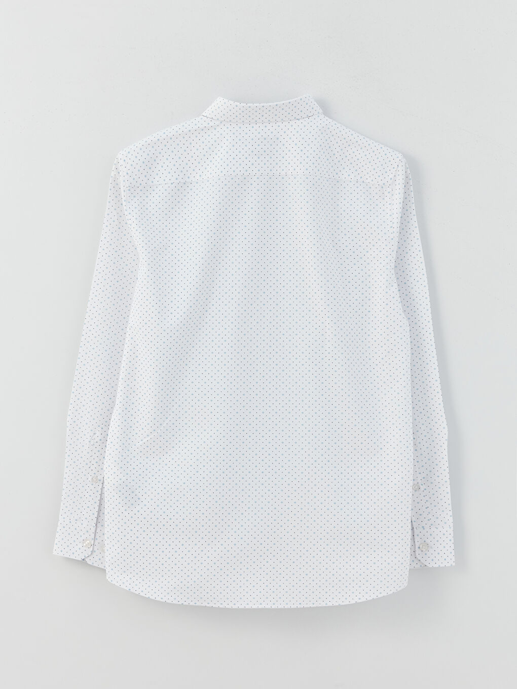 Beyaz Slim Fit Uzun Kollu Desenli Poplin Erkek Gömlek-6