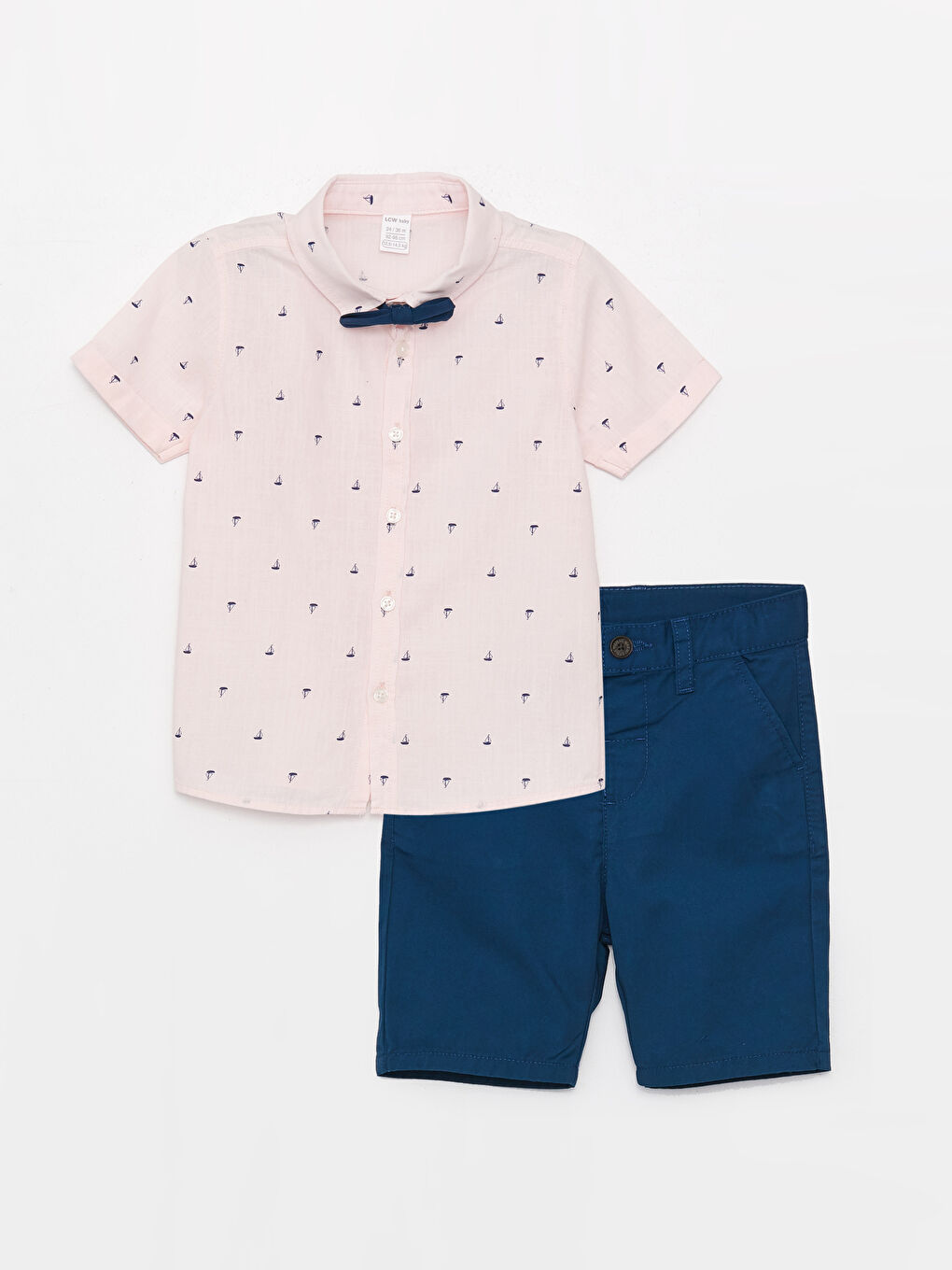 Short Sleeve Printed Baby Boy Shirt and Shorts 2-Piece Set -S3FH61Z1-LSZ