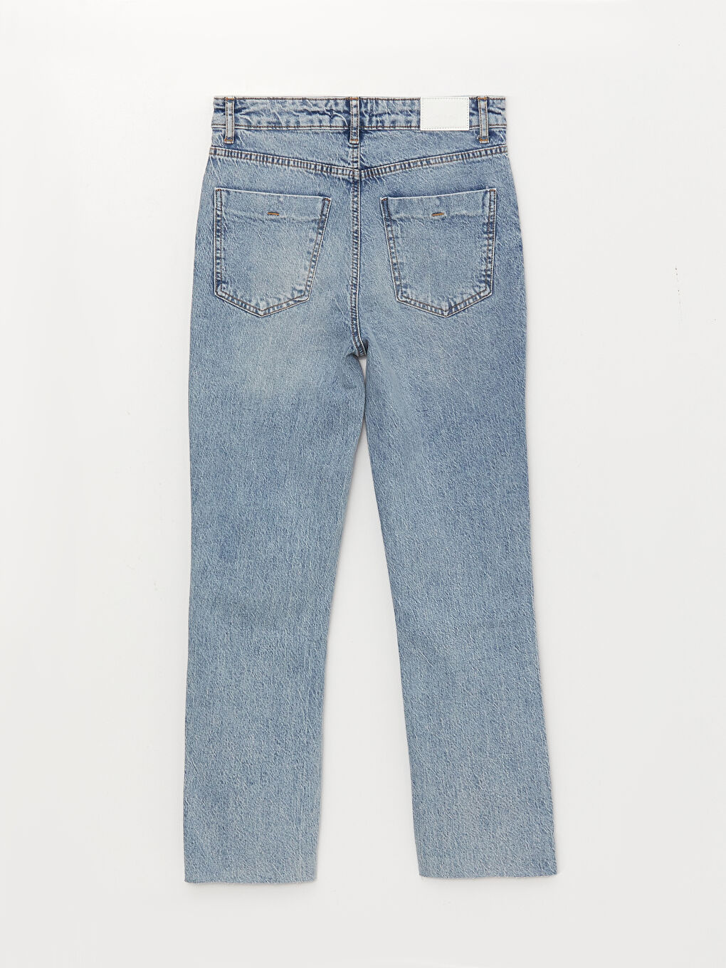 جينز عالي الخصر بقصة مستقيمة للسيدات-6