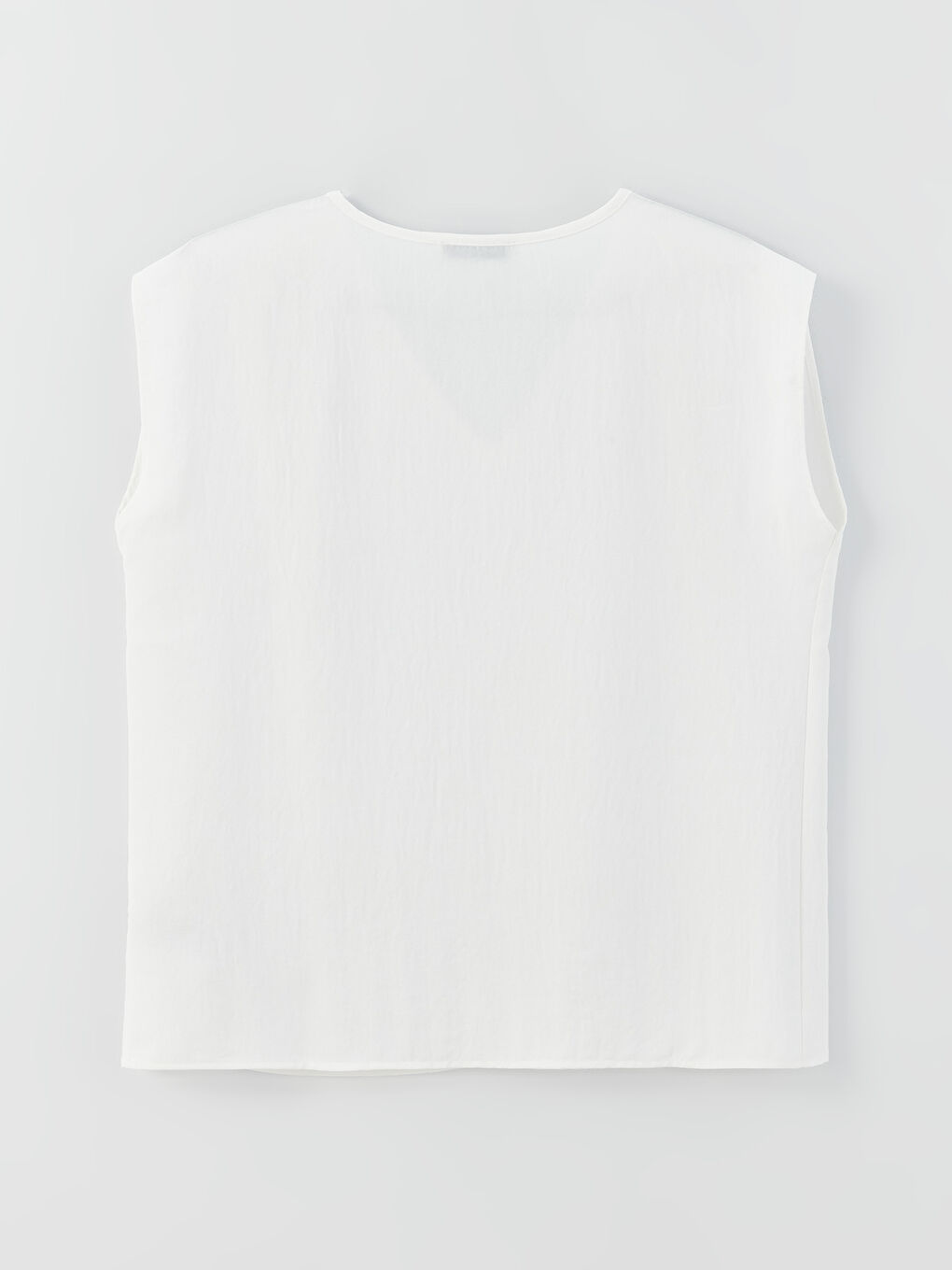 Women's V Neck Plain Blouse-6