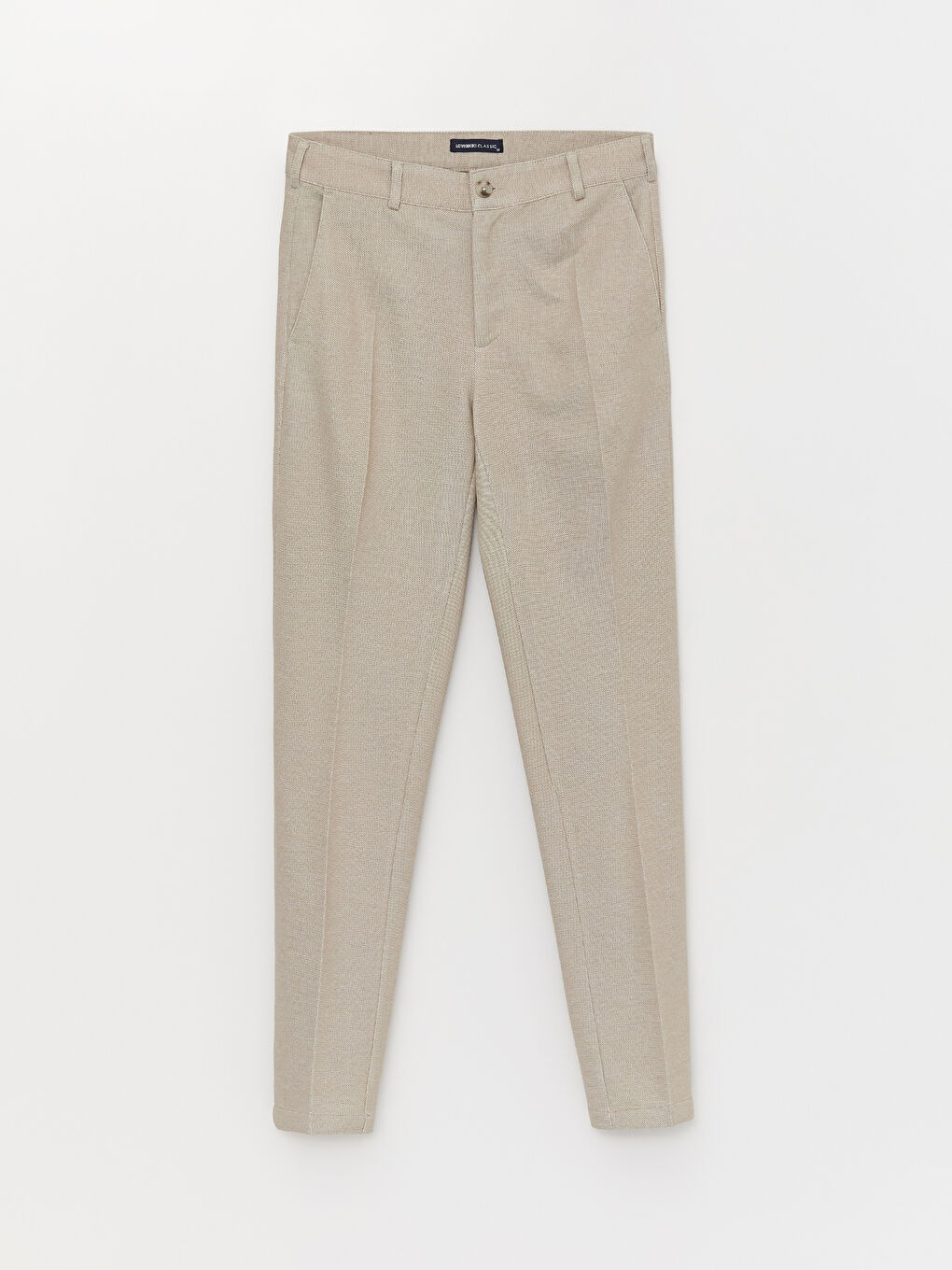 Bej Slim Fit Erkek Pantolon-5