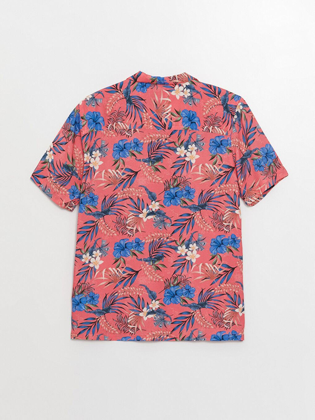 Karışık Regular Fit Kısa Kollu Desenli Viskon Erkek Gömlek-6