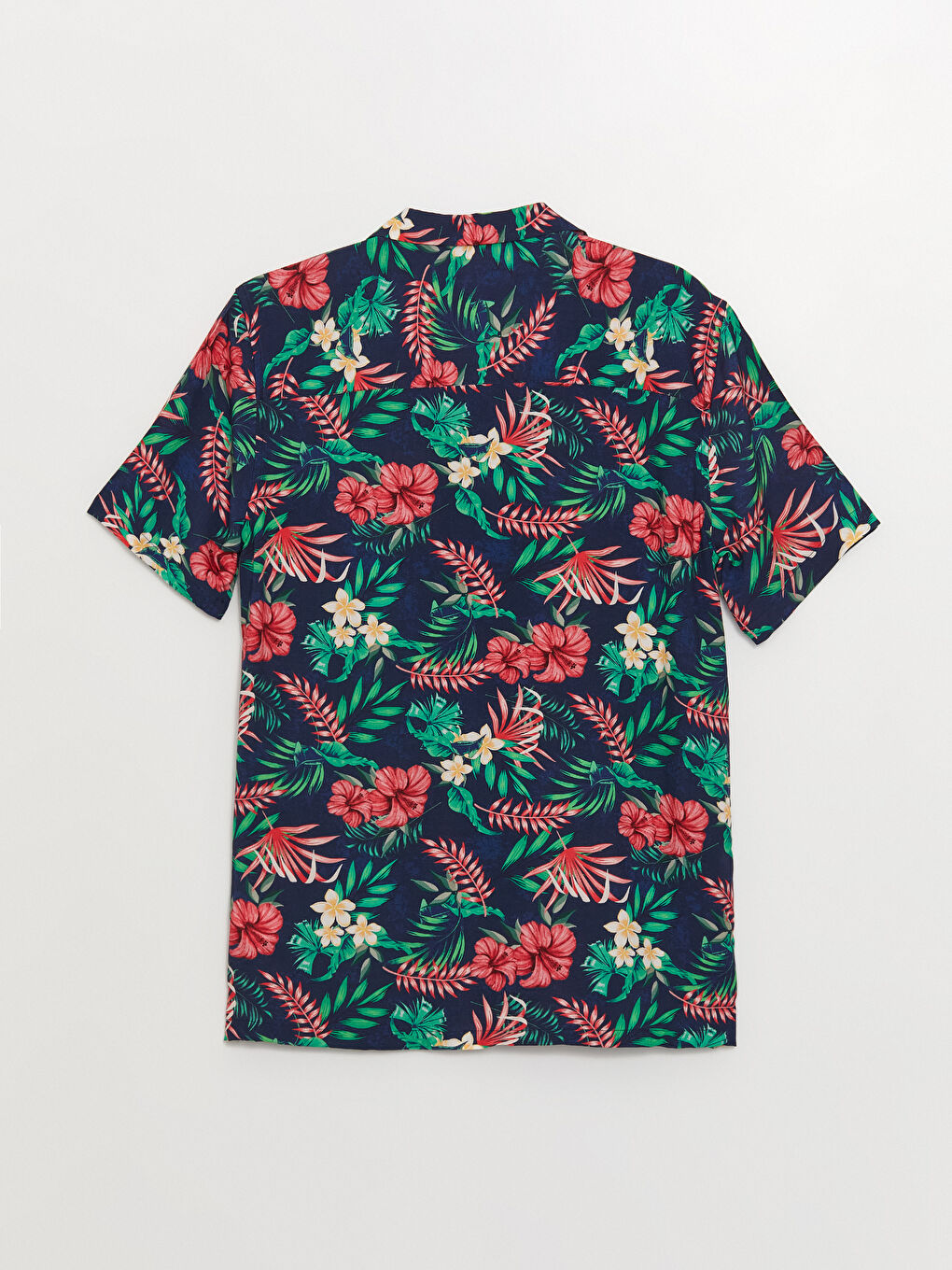 Karışık Regular Fit Kısa Kollu Desenli Viskon Erkek Gömlek-6