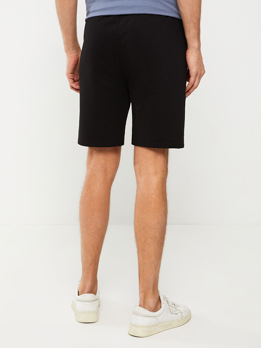 Siyah Standart Kalıp Erkek Şort-4