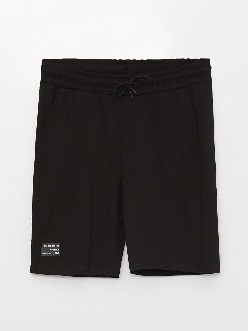 Siyah Standart Kalıp Erkek Şort-5