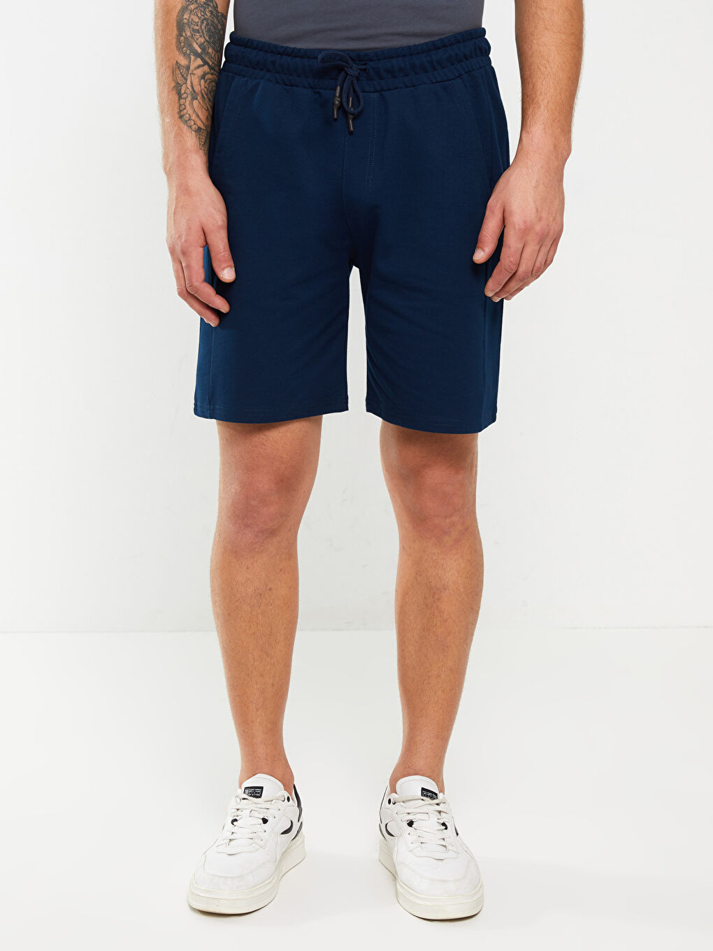 Lacivert Standart Kalıp Erkek Şort-2