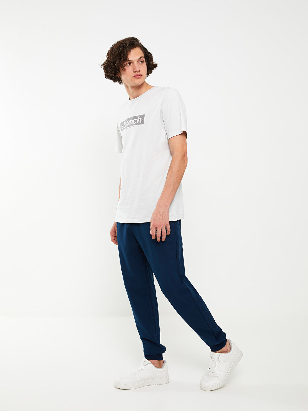 Lacivert Standart Kalıp Erkek Jogger Eşofman Altı