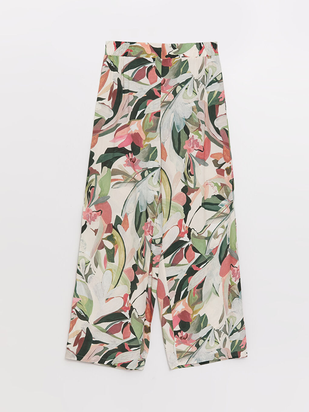 Relaxed Fit Patterned Women's Trousers-5