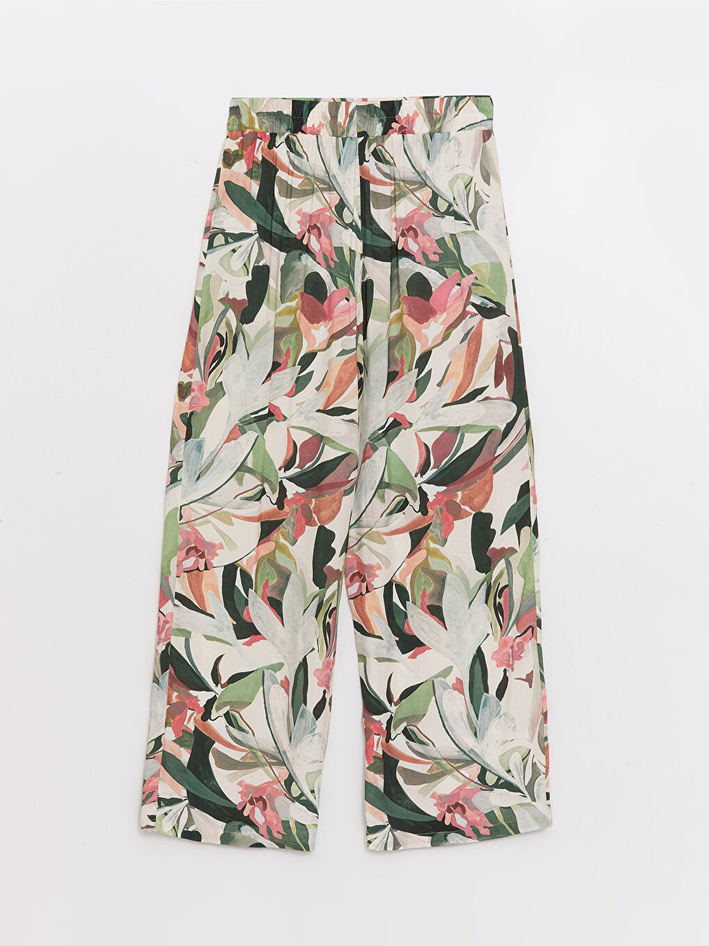 Relaxed Fit Patterned Women's Trousers-6