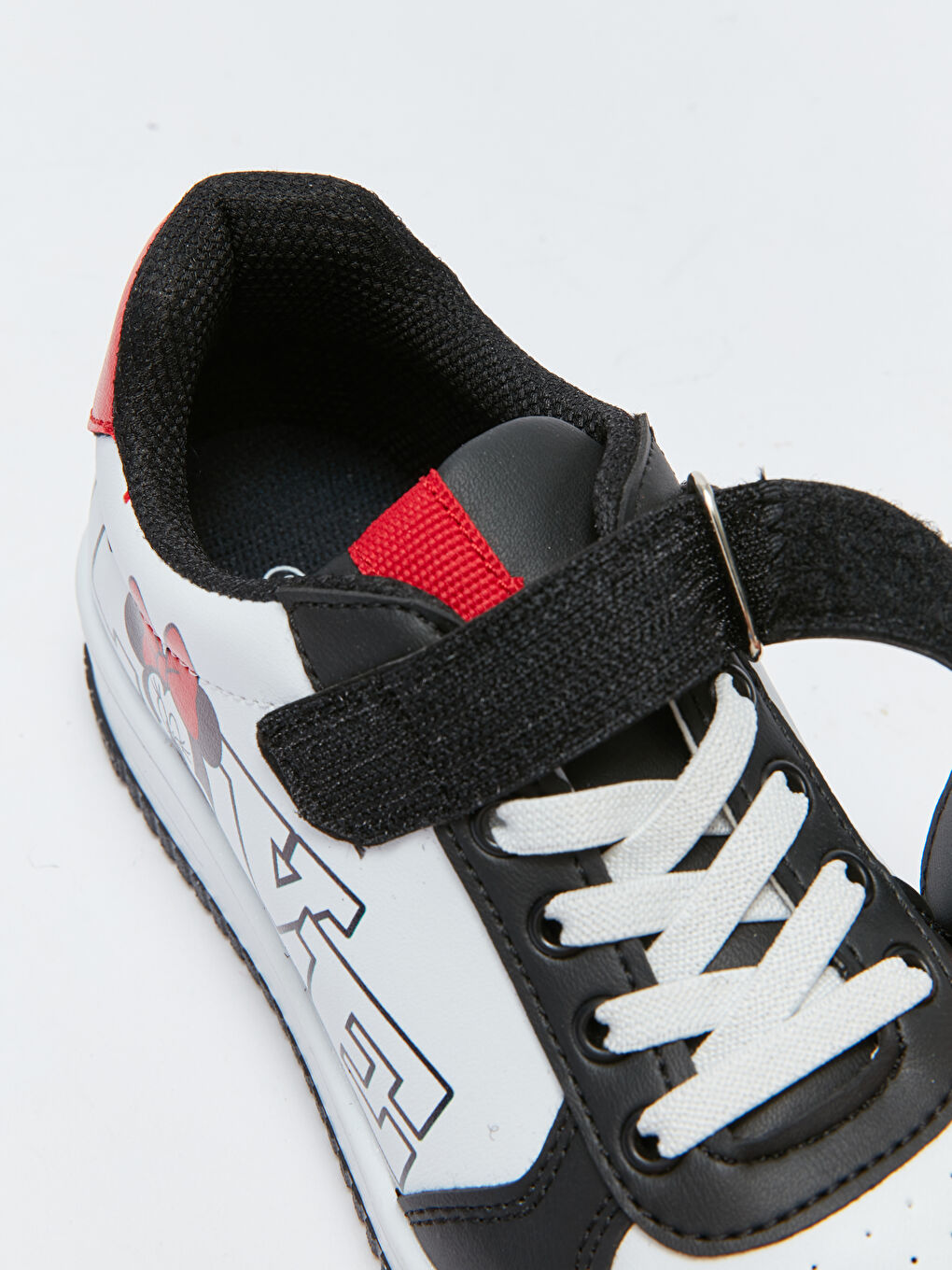 LCW STEPS Minnie and Mickey Mouse Printed Lace and Velcro Girls' Sports Shoes -S3FJ30Z4-HUC