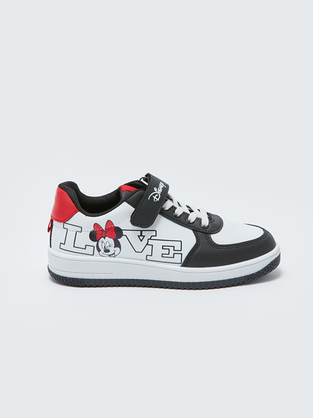 LCW STEPS Minnie and Mickey Mouse Printed Lace and Velcro Girls' Sports Shoes -S3FJ30Z4-HUC