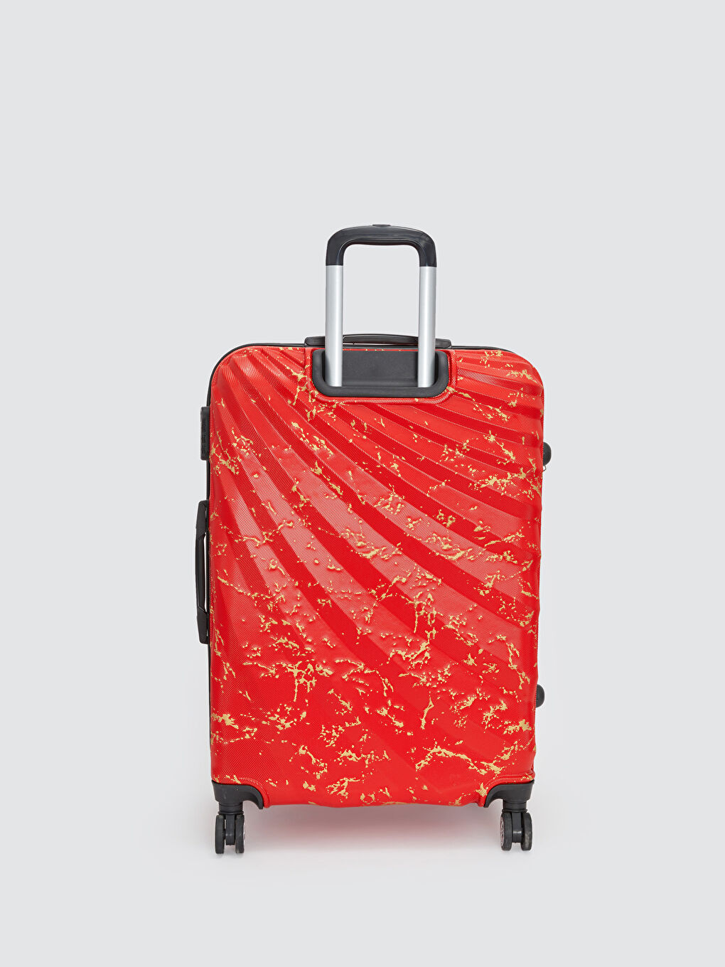 حقيبة سفر مطبوعة بتفاصيل قفل حجم متوسط-2