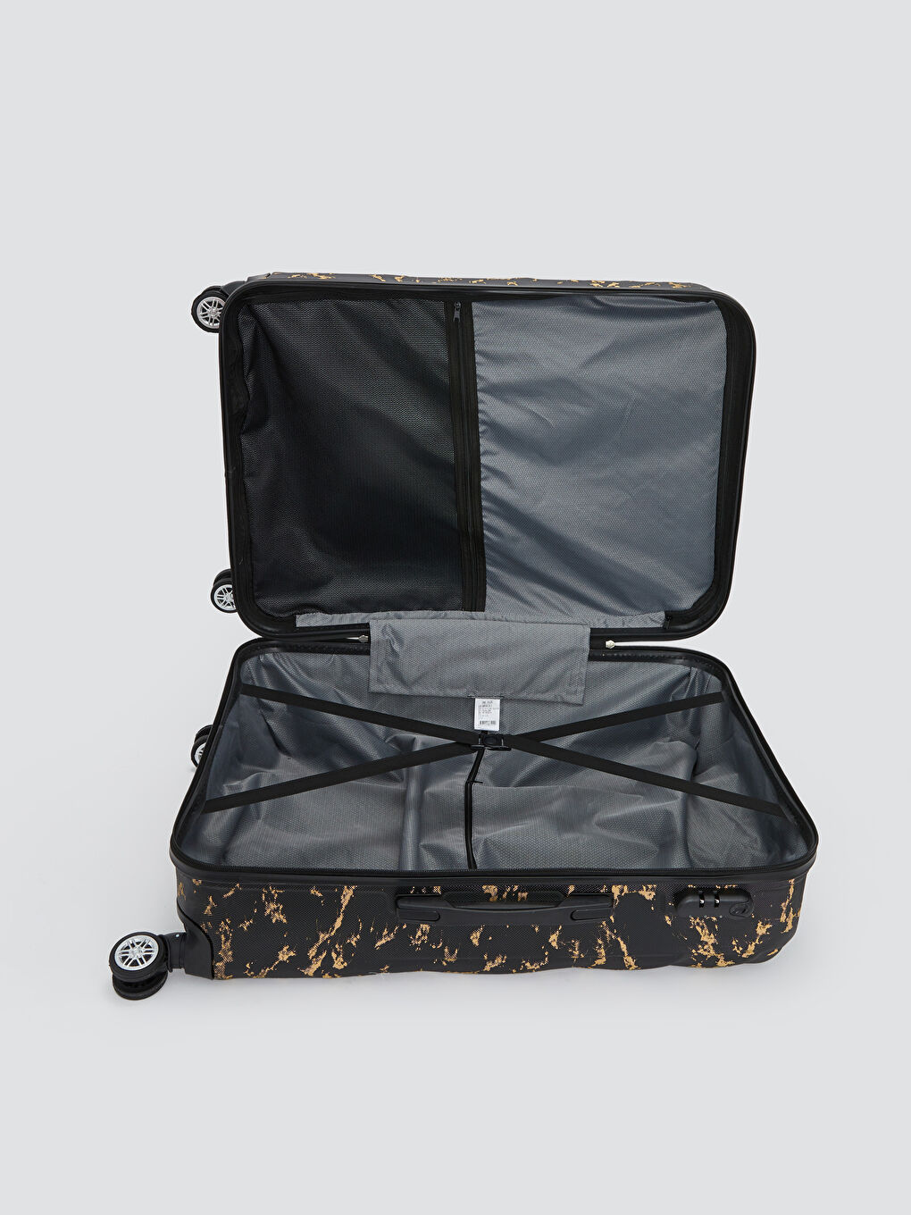 Siyah Kilit Detaylı Büyük Boy Valiz-3