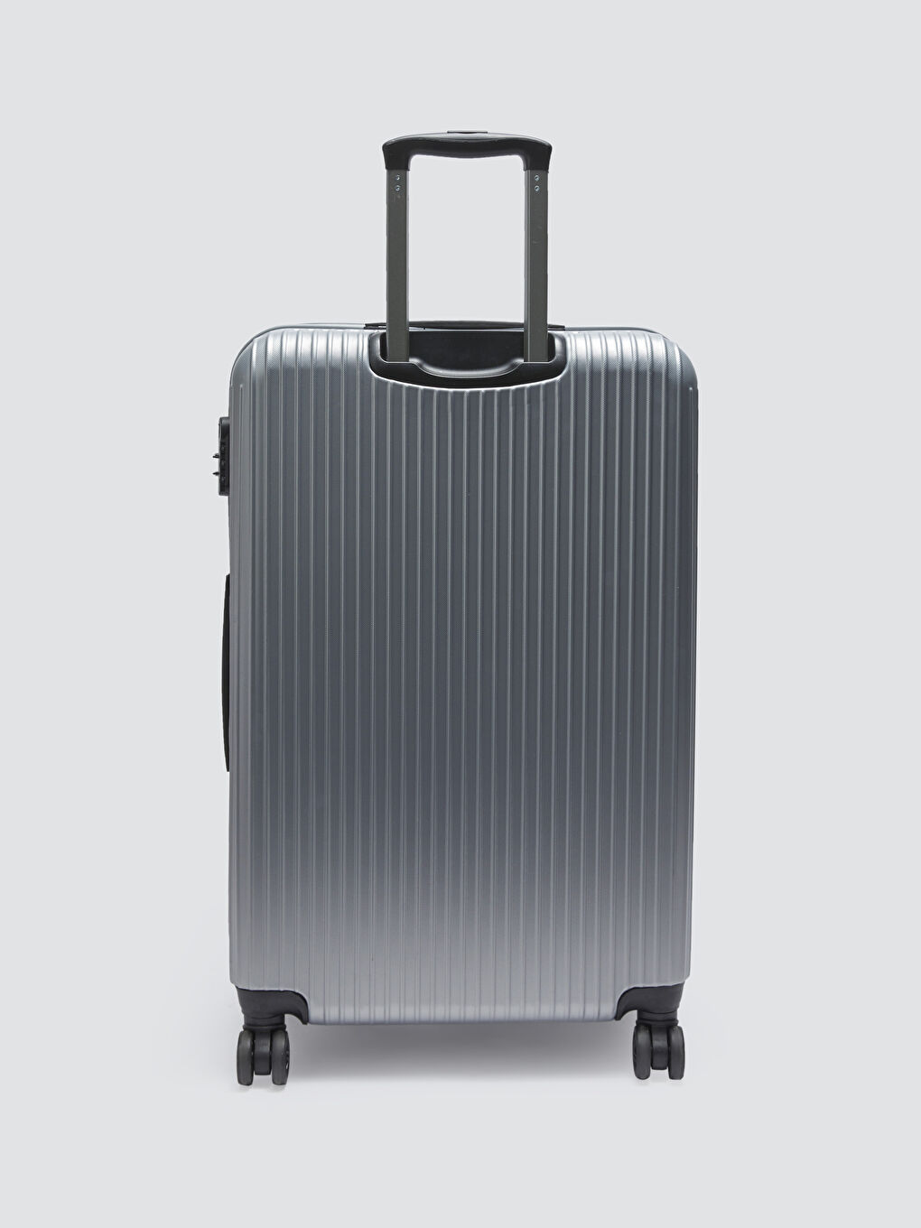 Gri Kilit Detaylı Büyük Boy Valiz-2