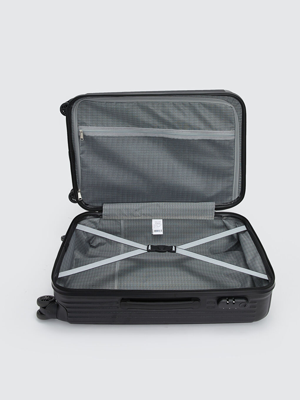 Siyah Kilit Detaylı Büyük Boy Valiz-3