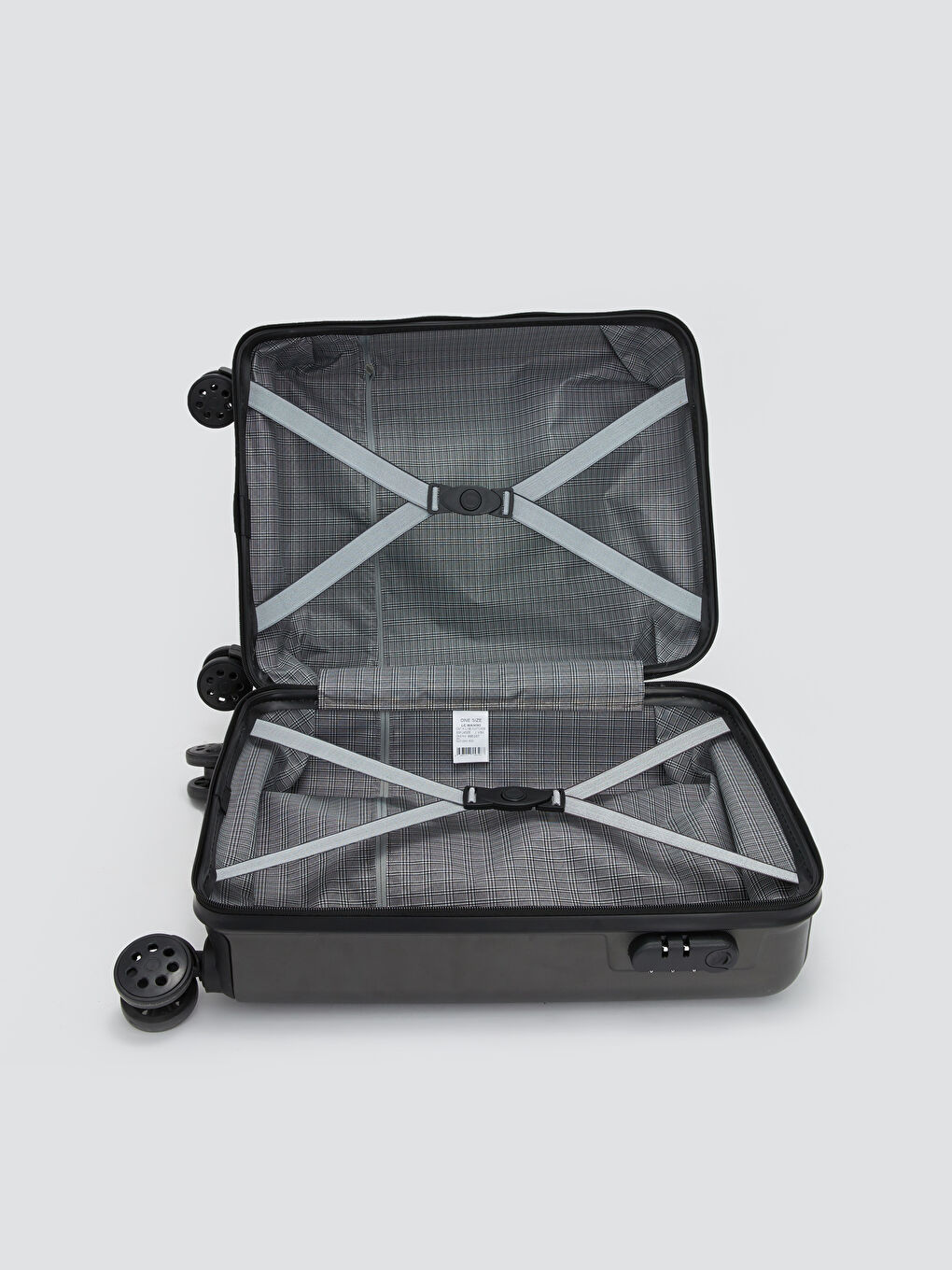 Antrasit Çekme Mekanizmalı Küçük Boy Valiz-3