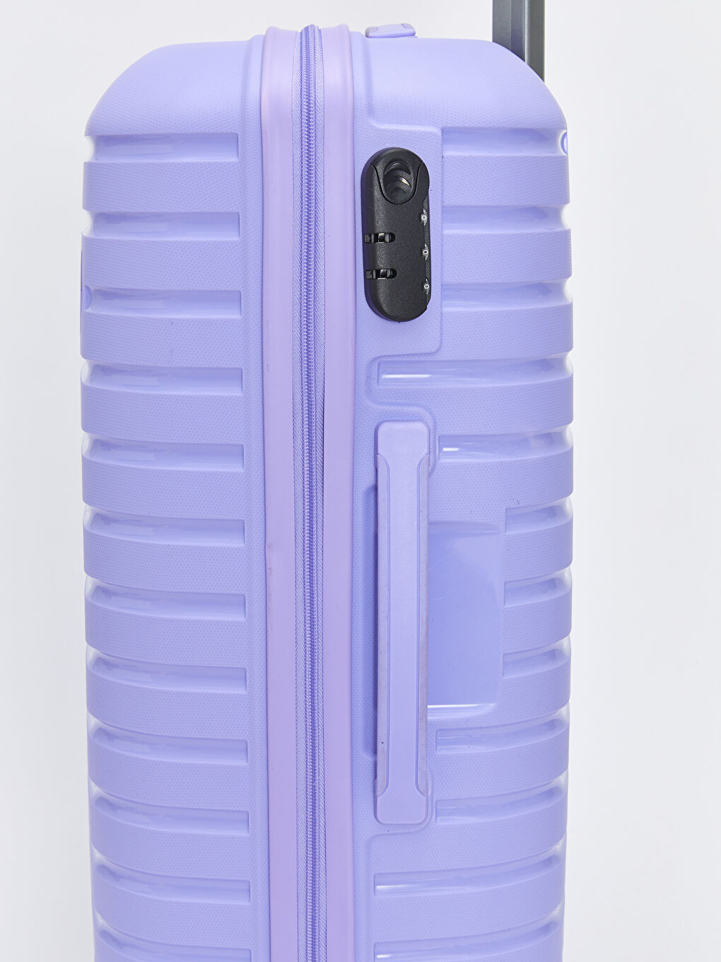 Mor Kilit Detaylı Küçük Boy Valiz-4