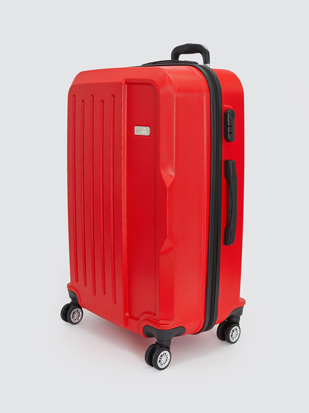 Დიდი ზომის ჩემოდანი საკეტის დეტალით-1