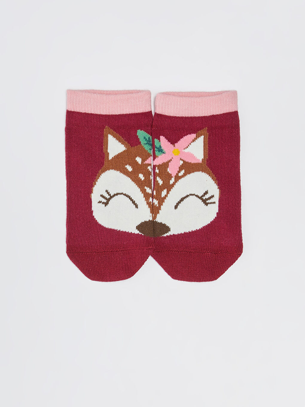 Desenli Kız Çocuk Patik Çorap 5'li-2