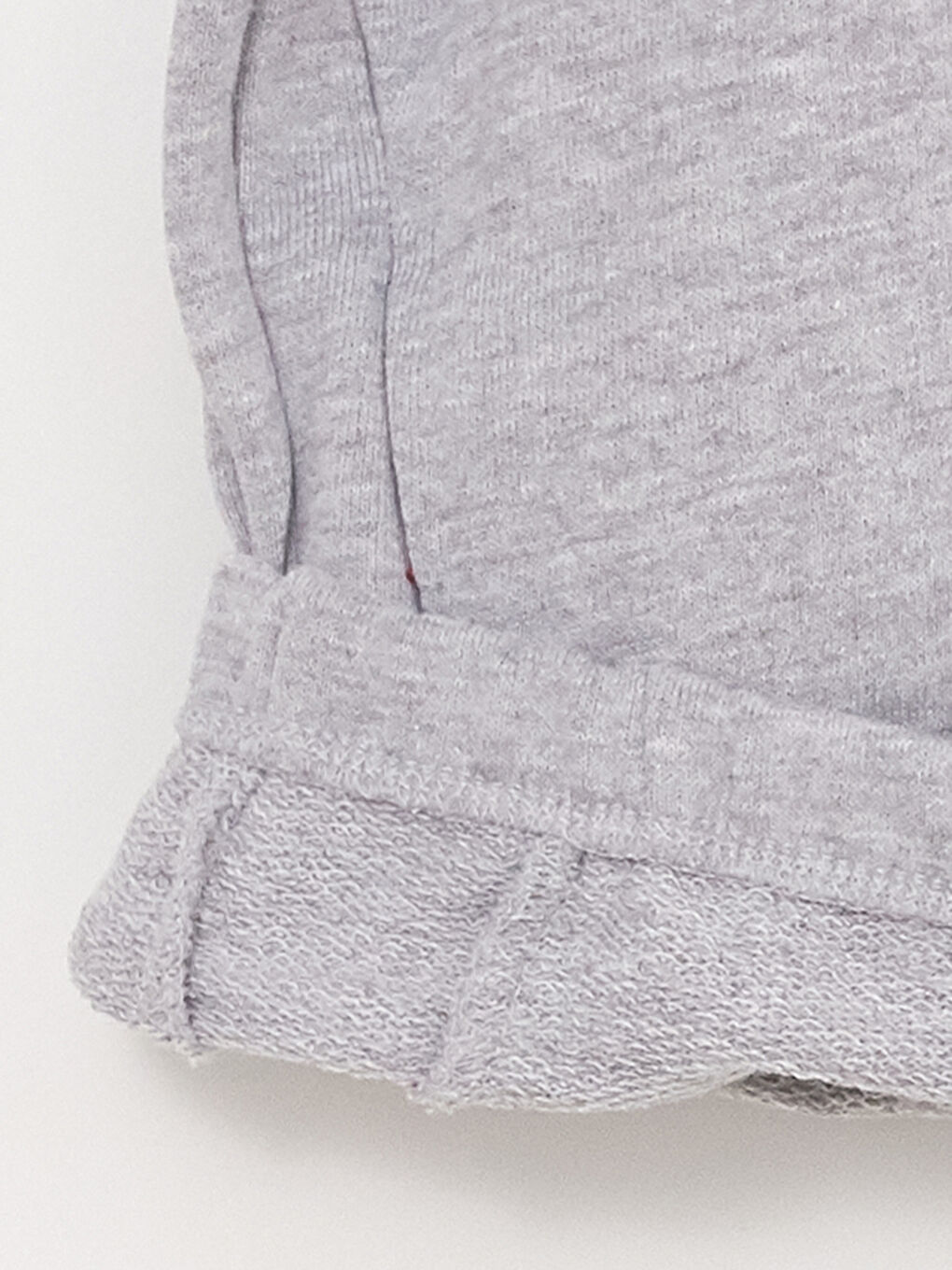LCW baby Gri Kapüşonlu Uzun Kollu Baskılı Erkek Bebek Fermuarlı Sweatshirt - 1