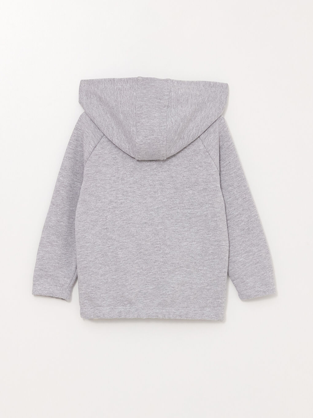 LCW baby Gri Kapüşonlu Uzun Kollu Baskılı Erkek Bebek Fermuarlı Sweatshirt - 2