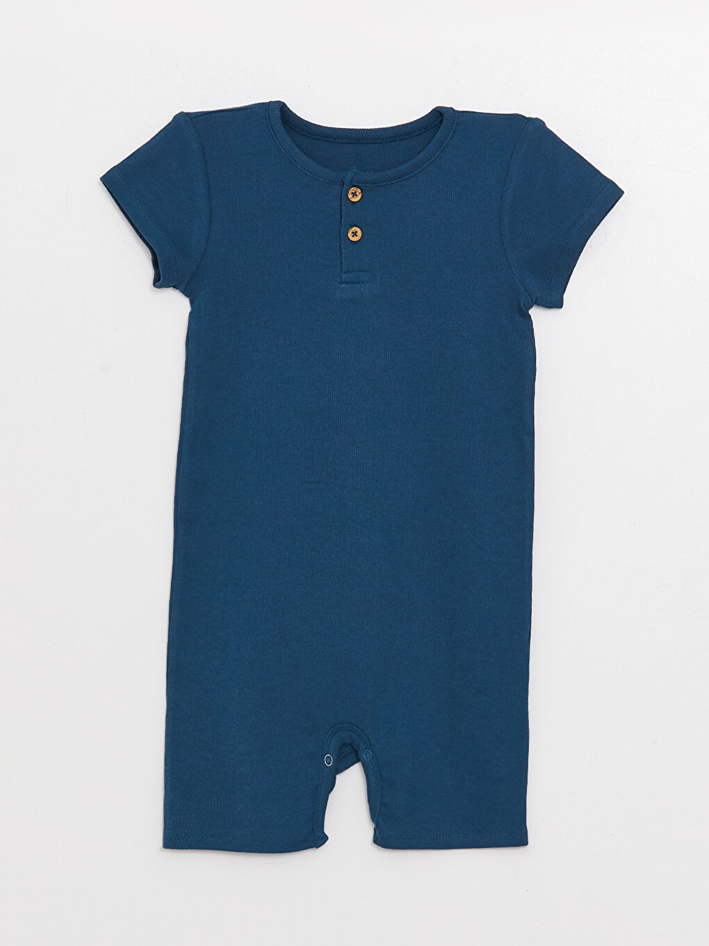 Gri Bisiklet Yaka Baskılı Erkek Bebek Tulum 2'li-2