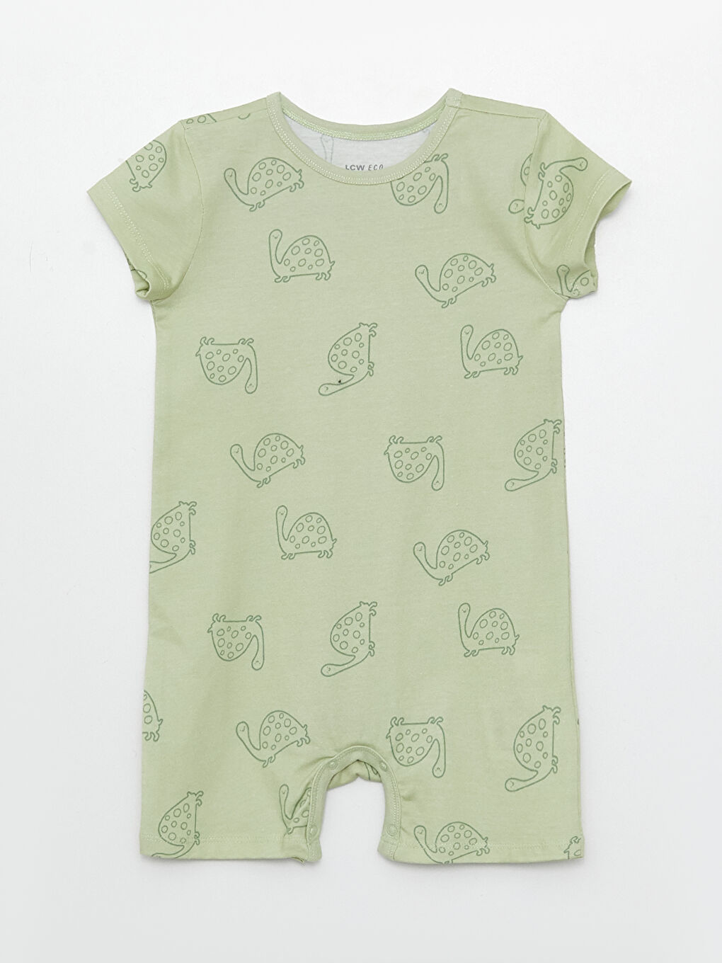 Crew Neck Short Sleeve Baby Boy Rompers 3 Pcs-2