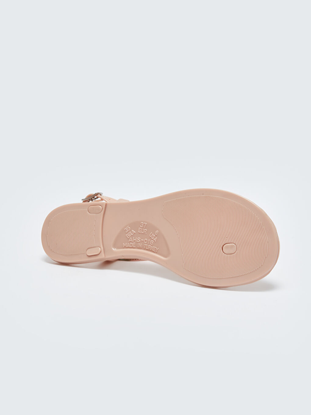 Pembe Şeffaf Taşlı Kadın Sandalet-3