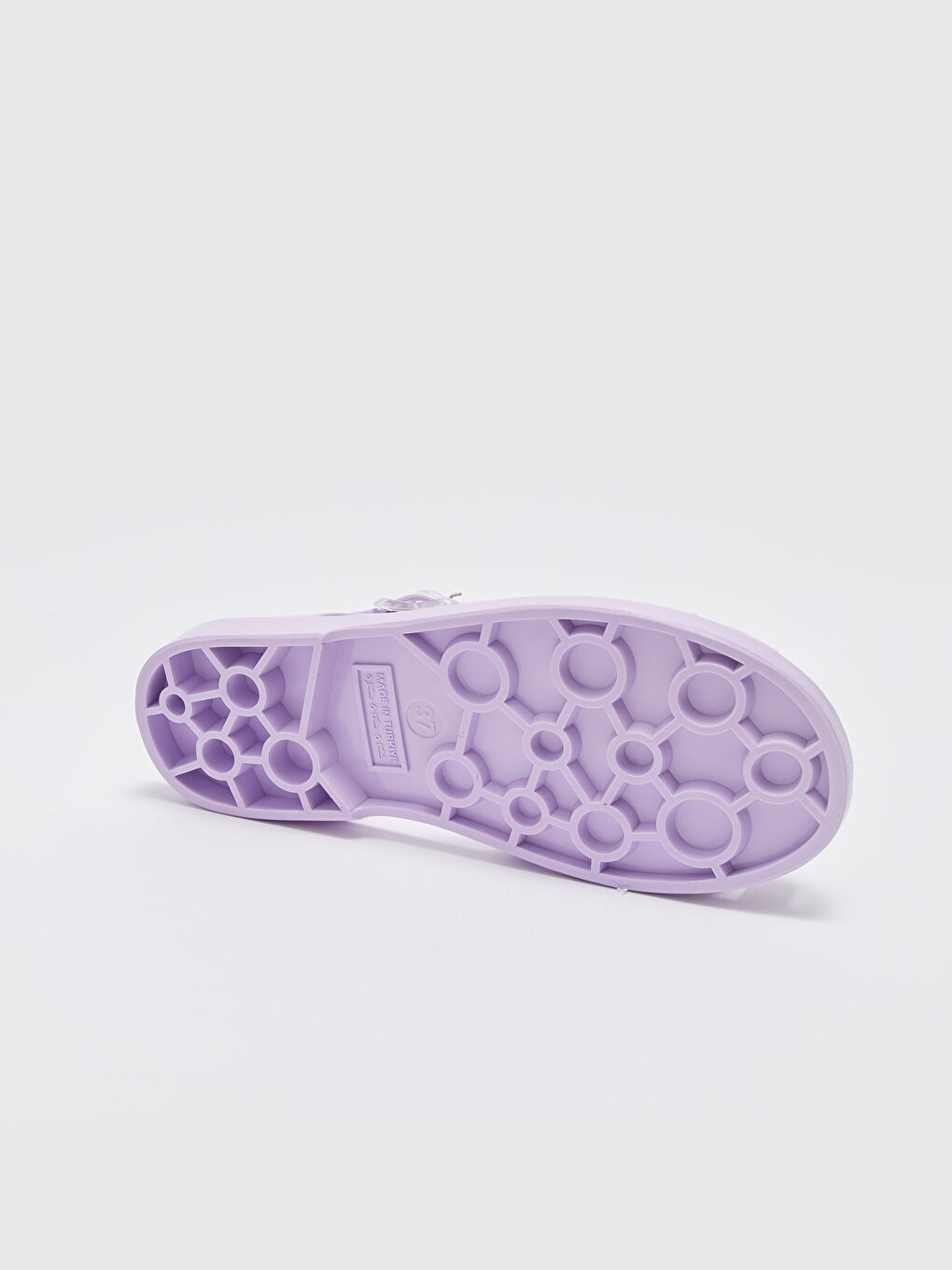 Lila Bant Detaylı Tokalı Kadın Sandalet-3