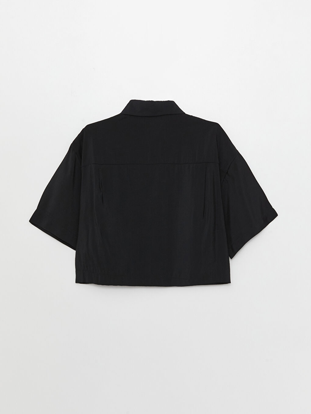 XSIDE Pocket Detailed Short Sleeve Women's Crop Shirt -S3FK29Z8-CVL