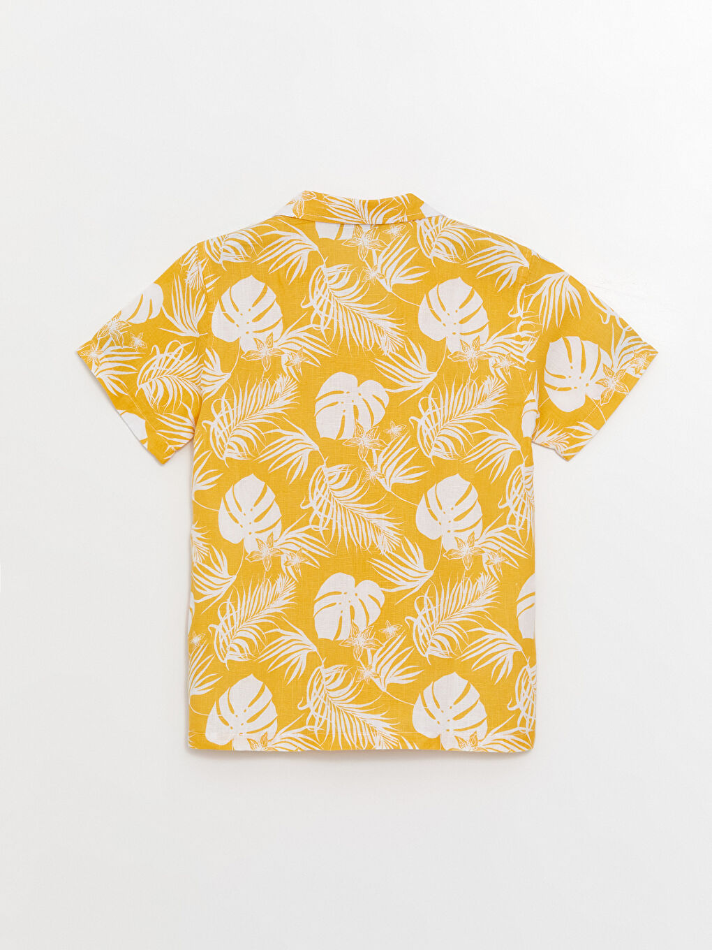 Patterned Linen Blend Boys' Shirt -S3FK43Z4-LUG