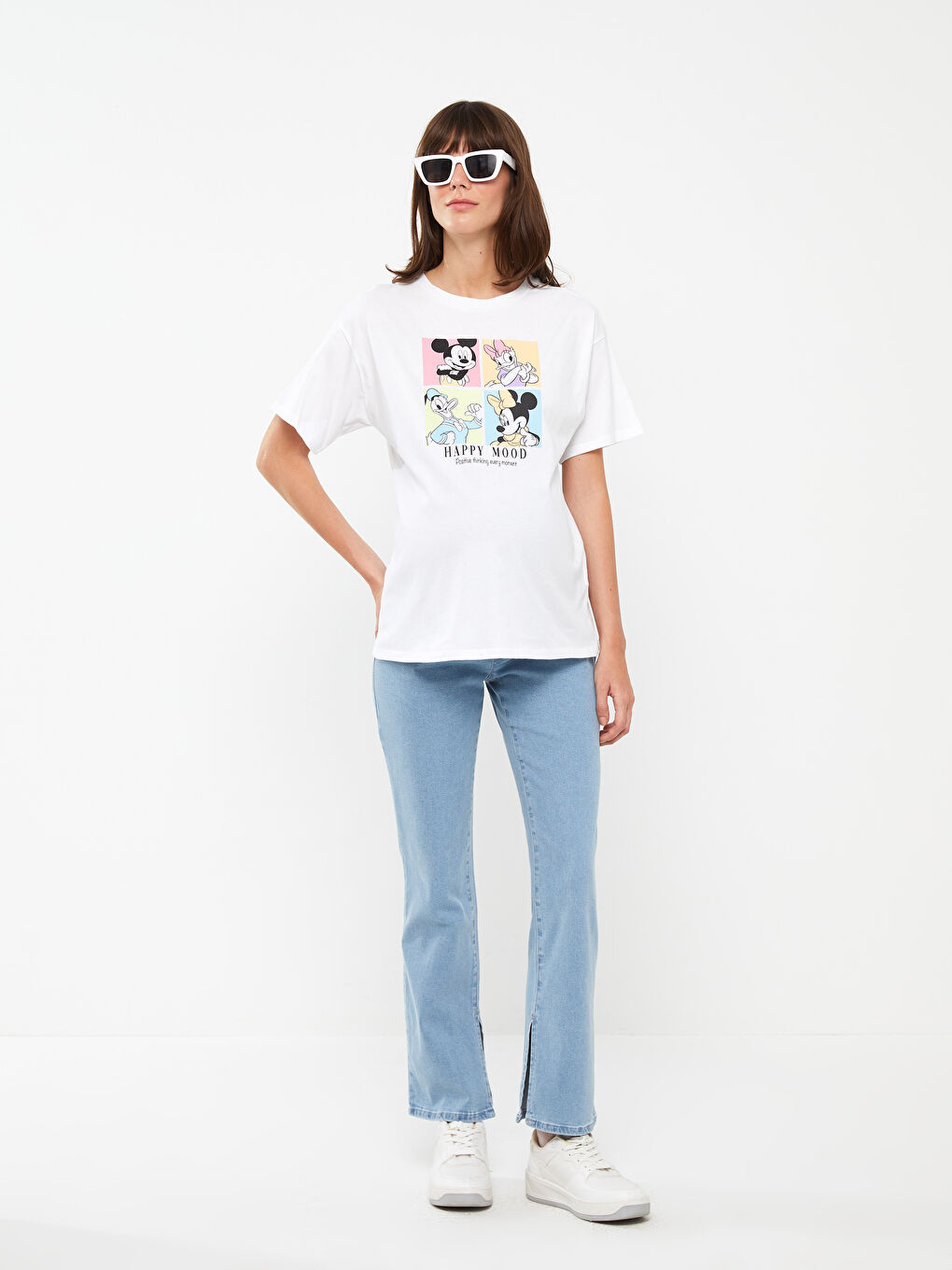 LCWAIKIKI Maternity Mavi Karın Panelli Straight Fit Hamile Jean Pantolon