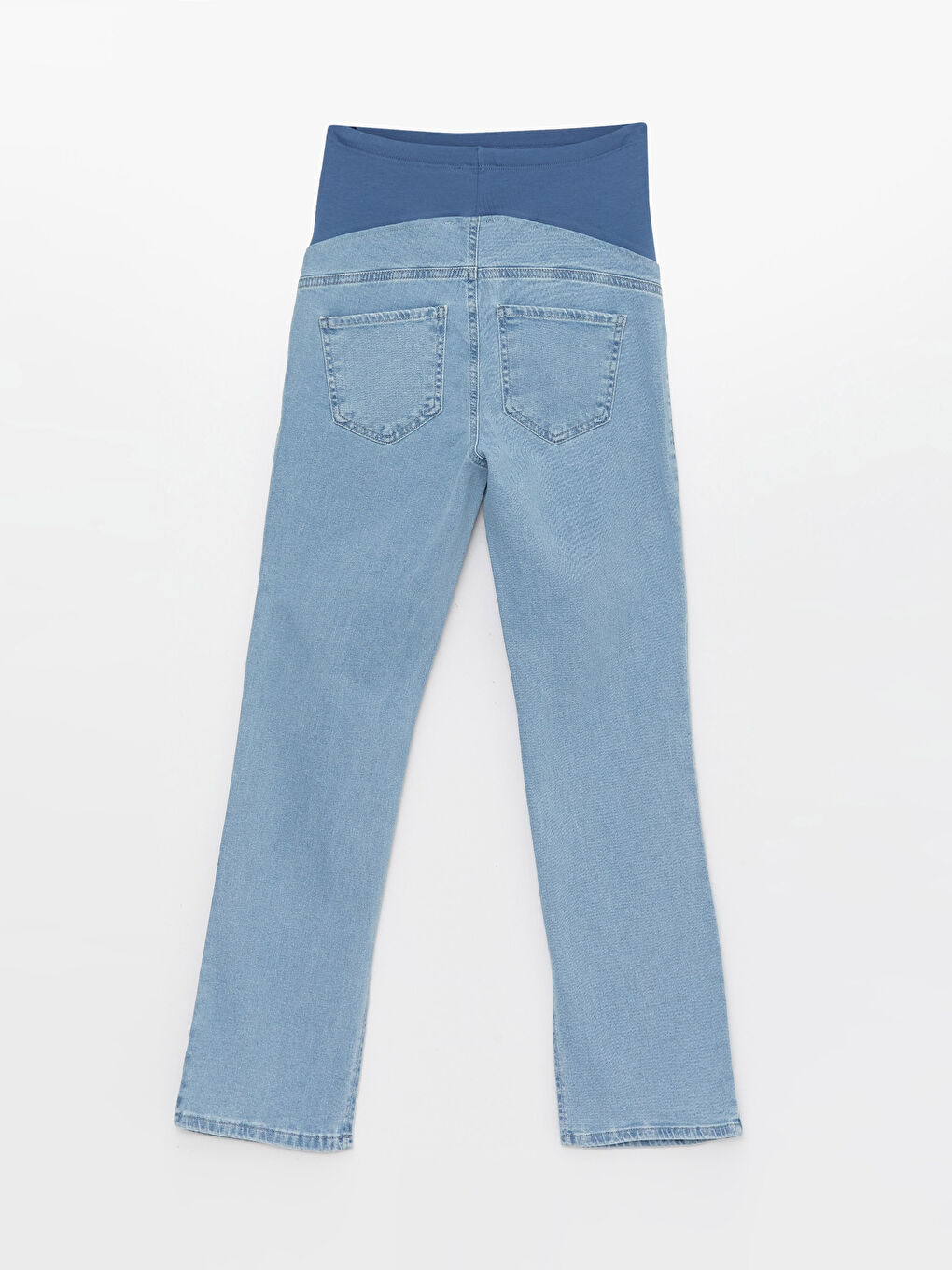 LCWAIKIKI Maternity Mavi Karın Panelli Straight Fit Hamile Jean Pantolon - 4