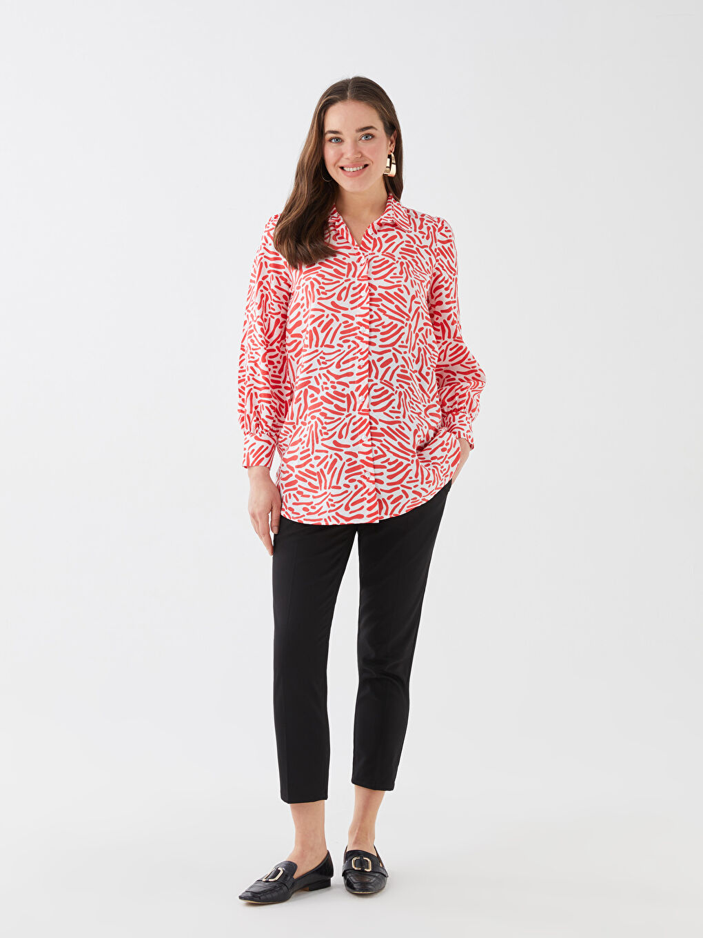 LCWAIKIKI Maternity Over Bump Standard Fit Maternity Trousers -S3FK72Z8-CVL