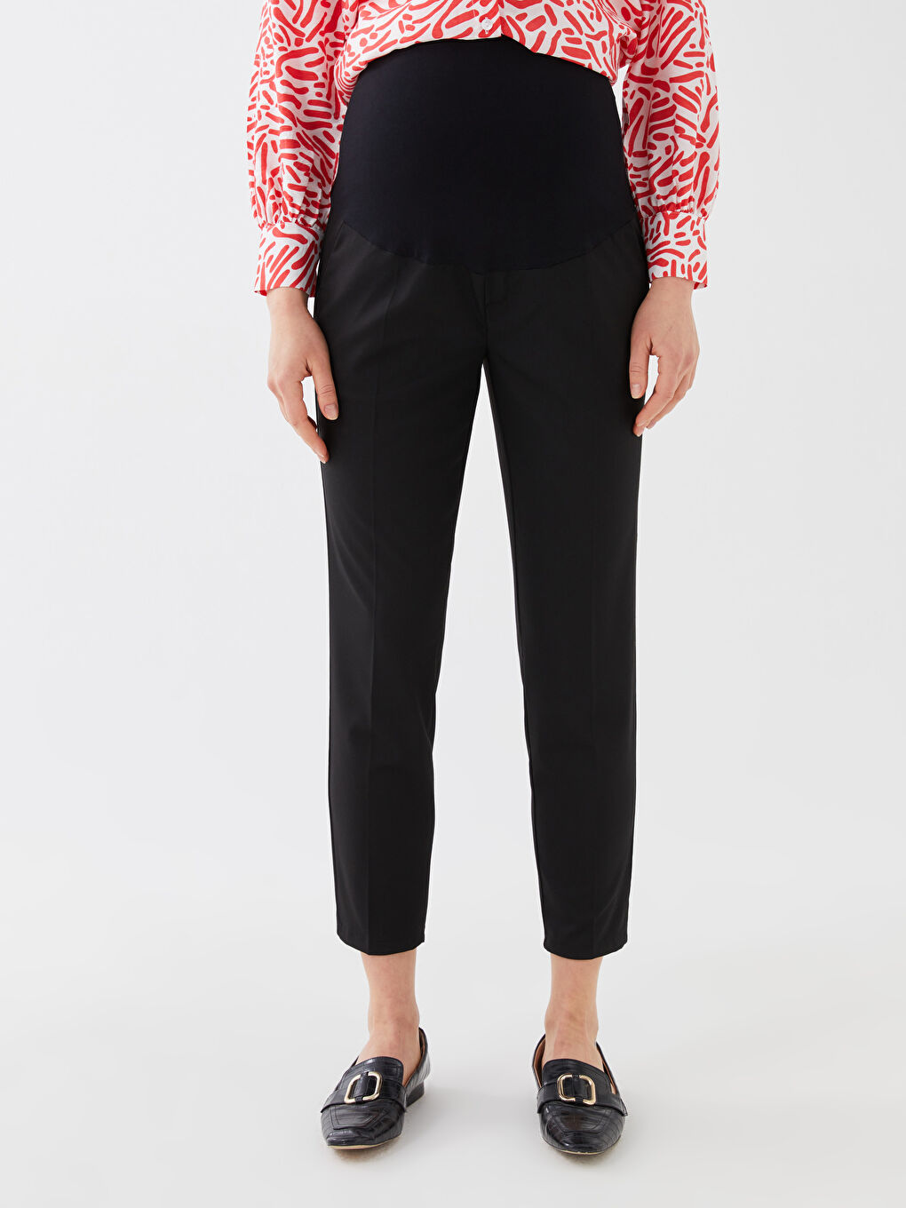LCWAIKIKI Maternity Over Bump Standard Fit Maternity Trousers -S3FK72Z8-CVL