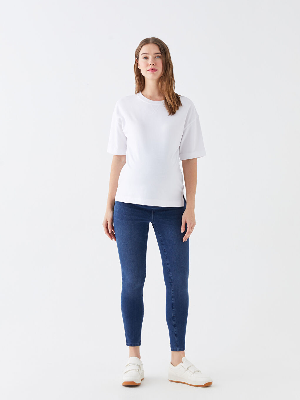 Mercury Skinny Fit Maternity Jean Pants with Abdominal Panels -S3FK90Z8-507