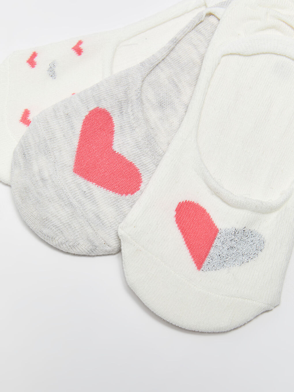 Patterned Women's Invisible Socks 3-packs-2