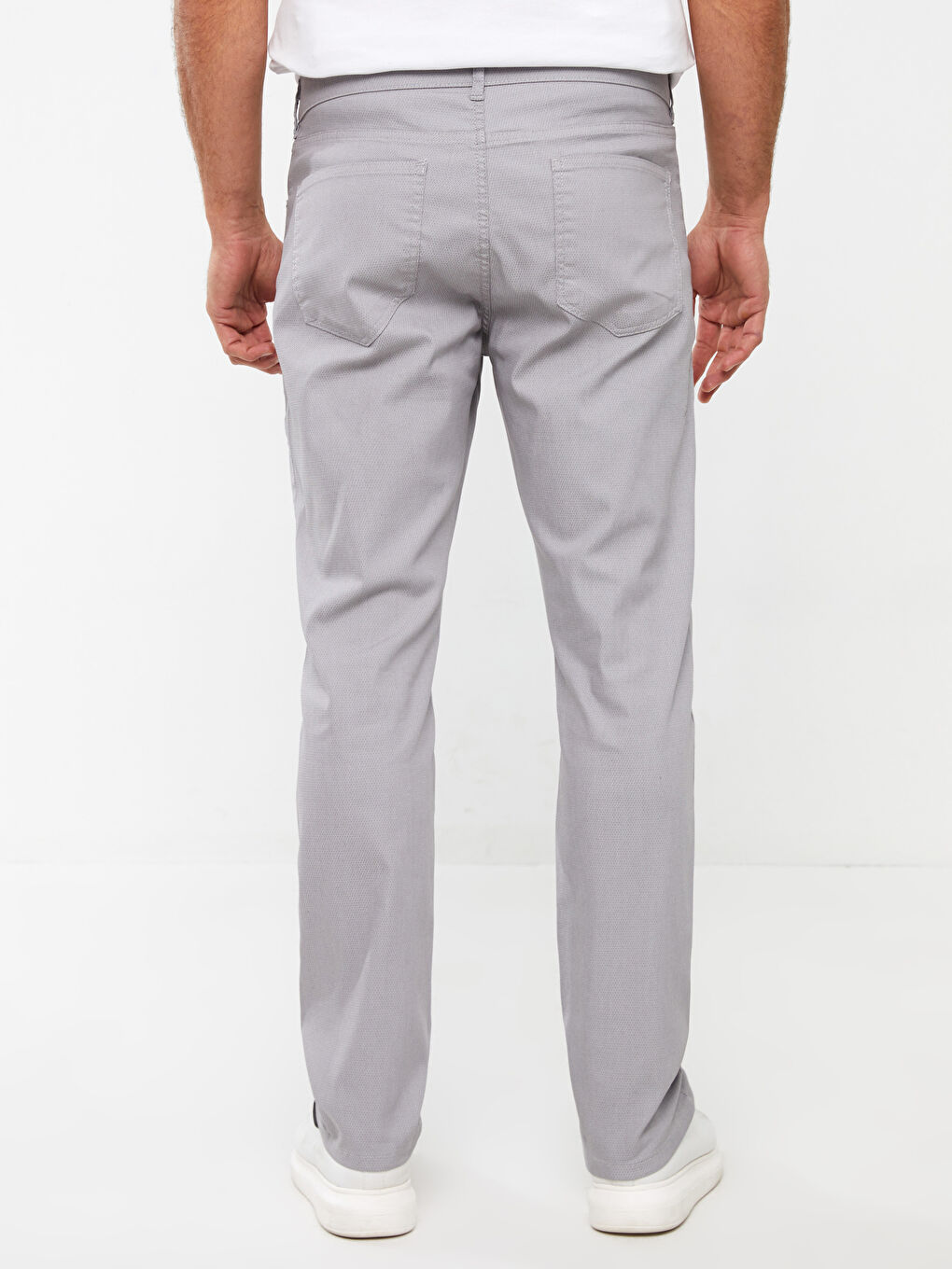 بنطلون قماش دوبي بقصة عادية للرجال-9