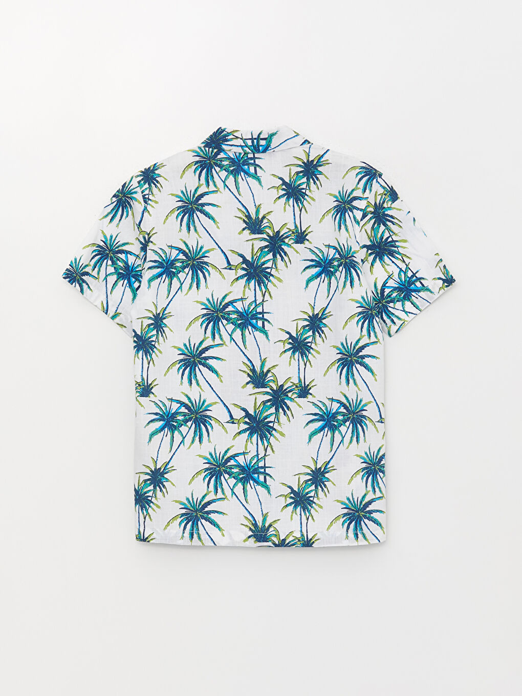 Patterned Short Sleeve Boys' Shirt-1