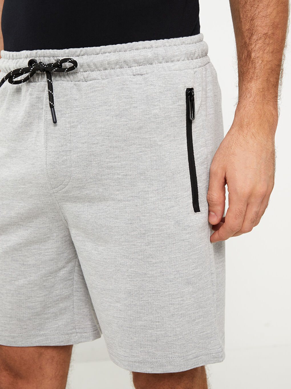 Slim Fit Elasticated Waist Men's Shorts-2