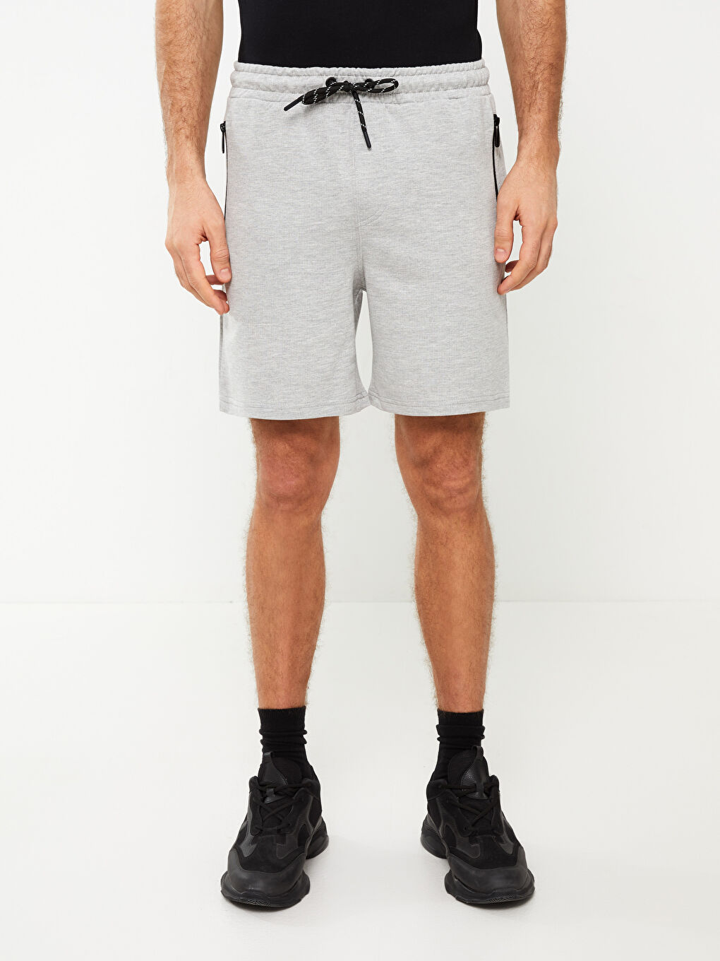 Slim Fit Elasticated Waist Men's Shorts-3