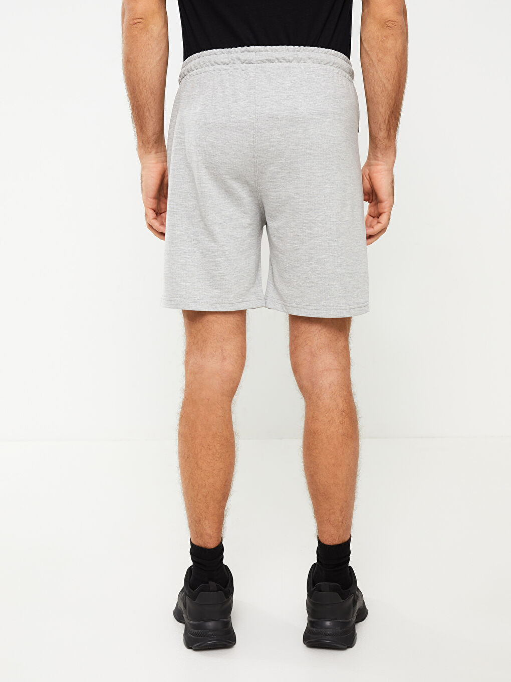 Slim Fit Elasticated Waist Men's Shorts-4