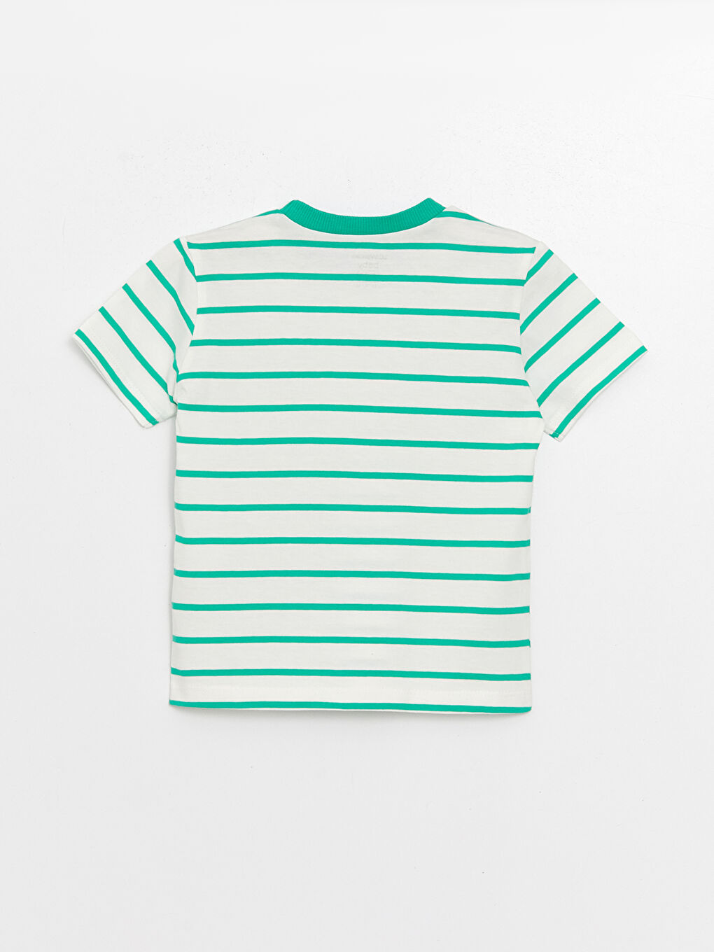 Crew Neck Short Sleeve Striped Baby Boys' T-Shirt-5