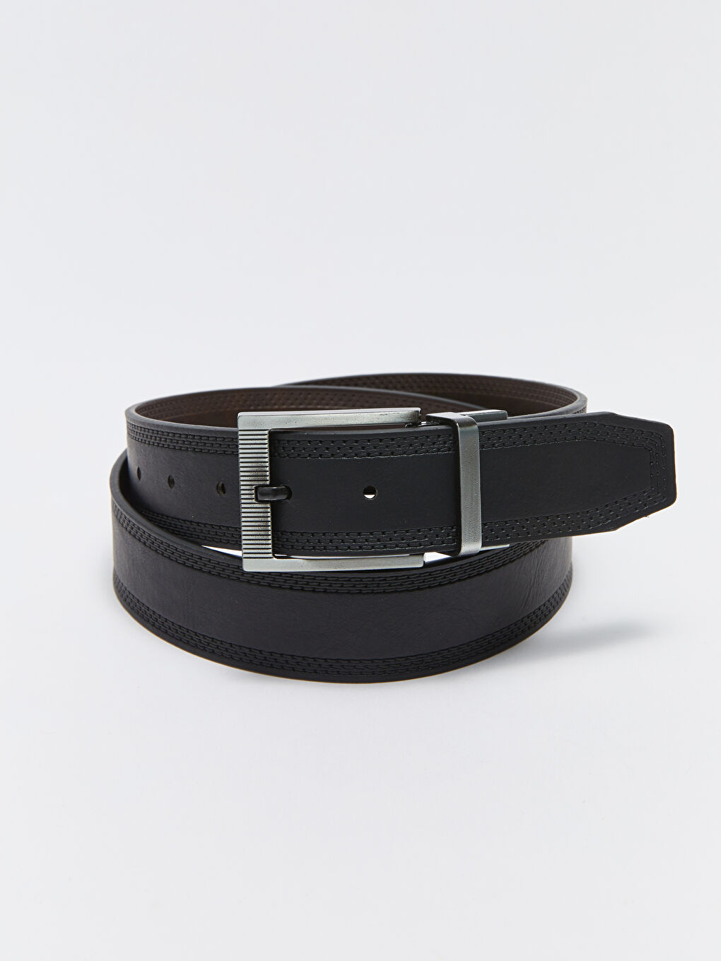 Ceinture Réversible en Similicuir pour Hommes-1
