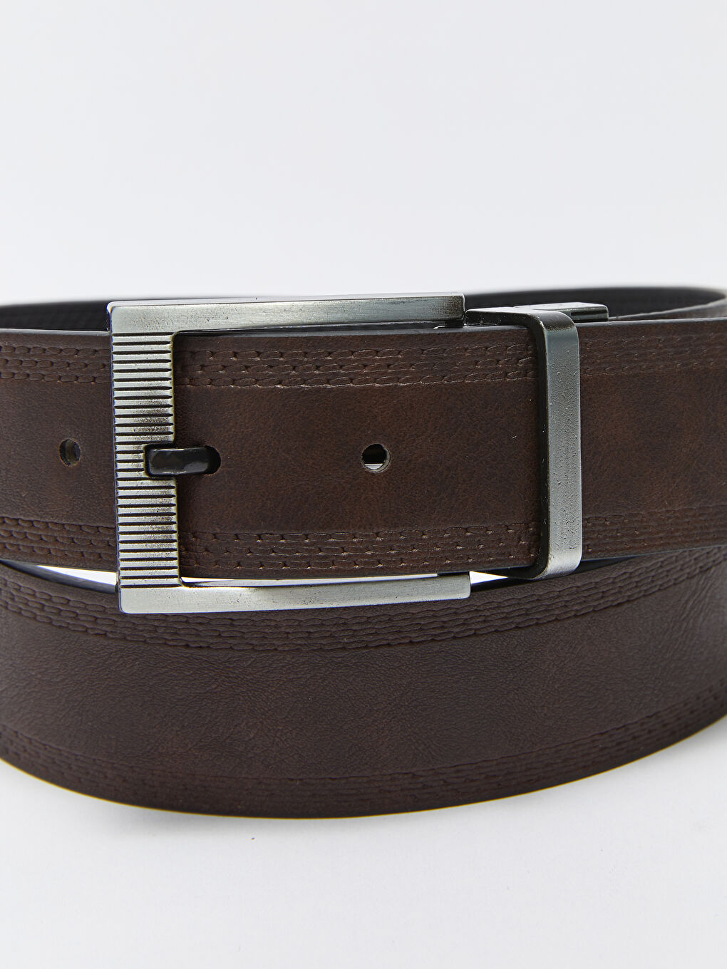 Ceinture Réversible en Similicuir pour Hommes-5