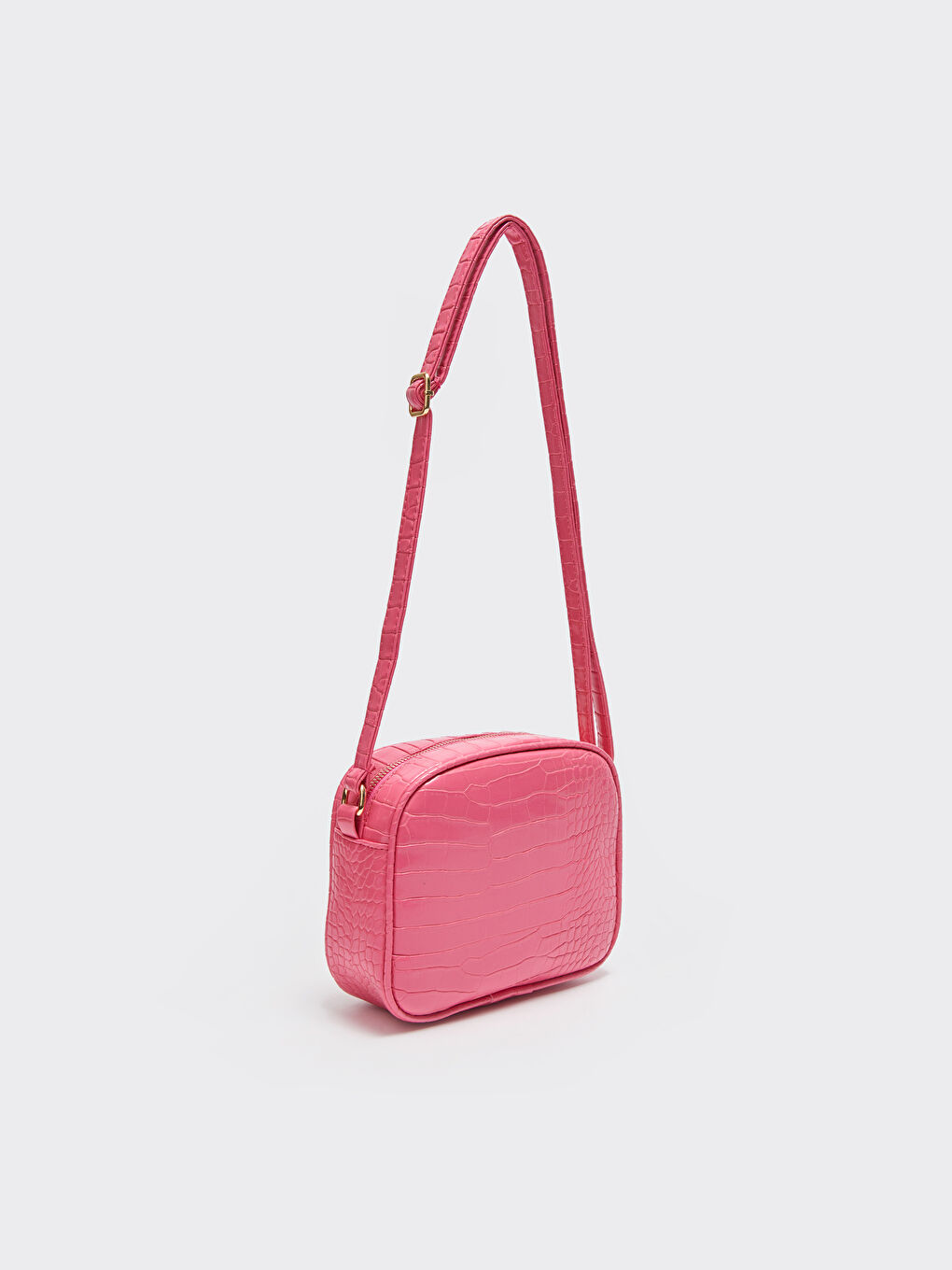 LCW ACCESSORIES Leather Look Crocodile Patterned Women's Crossbody Bag -S3FL80Z8-EGT
