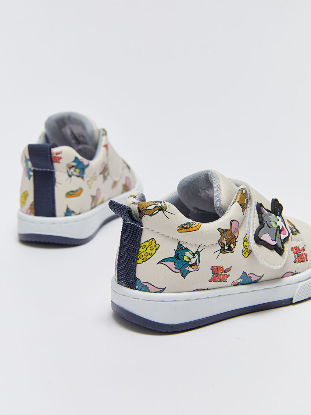 Bej Tom ve Jerry Lisanslı Erkek Bebek İlk Adım Ayakkabısı-4