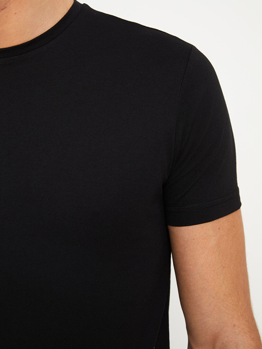 LCWAIKIKI Basic T-shirt pour Hommes en Jersey à Col Rond -S3FL94Z8-CVL