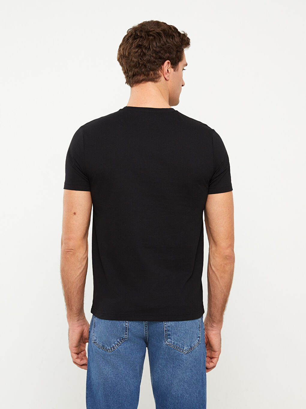 LCWAIKIKI Basic T-shirt pour Hommes en Jersey à Col Rond -S3FL94Z8-CVL