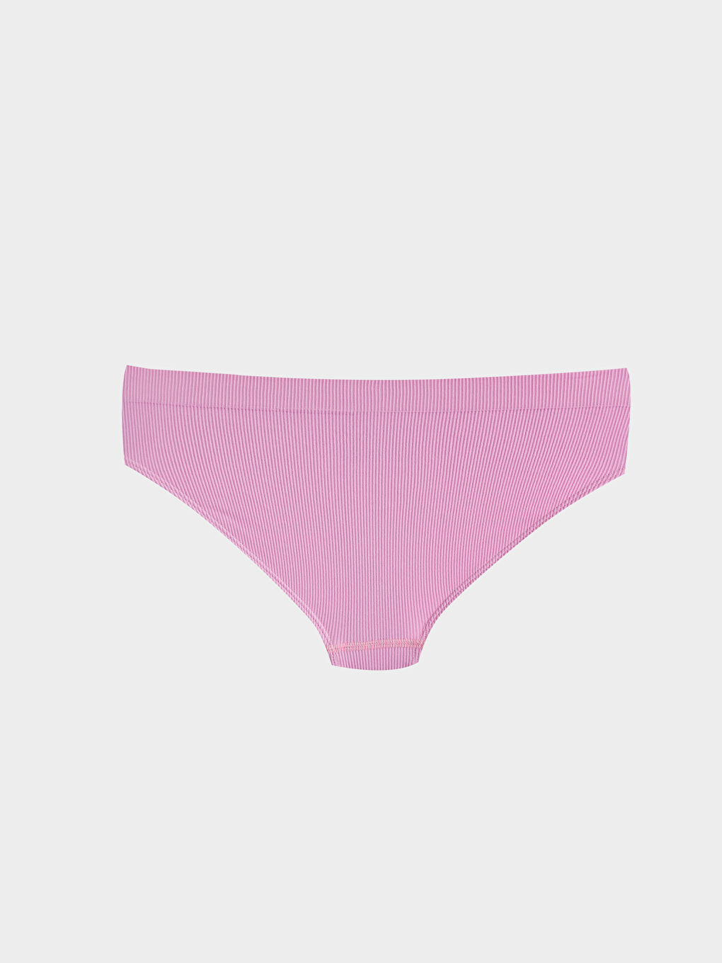 Lila Düz Dikişsiz Bikini Külot-1